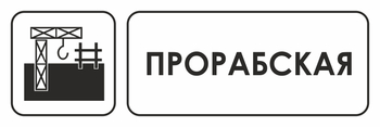И02 прорабская (пластик, 600х200 мм) - Охрана труда на строительных площадках - Указатели - Магазин охраны труда ohranatruda-shop.ru